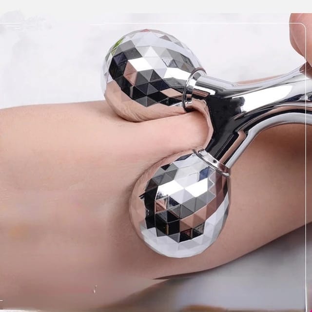 3D Face Massager Roller – 360° Rotation Handheld Y-Shape Plastic Tool for Face Lifting, Anti-Wrinkle, Skin Firming, and Full Body Relaxation | NM-091 ( Random Color )