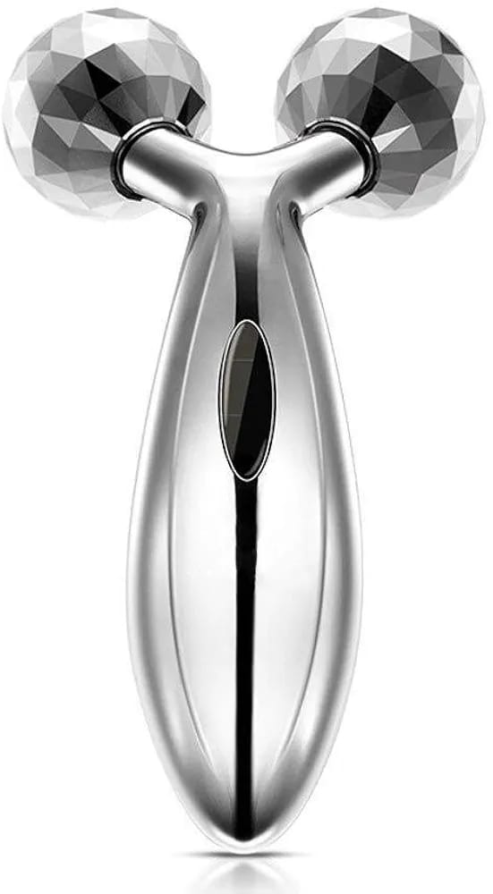 3D Face Massager Roller – 360° Rotation Handheld Y-Shape Plastic Tool for Face Lifting, Anti-Wrinkle, Skin Firming, and Full Body Relaxation | NM-091 ( Random Color )