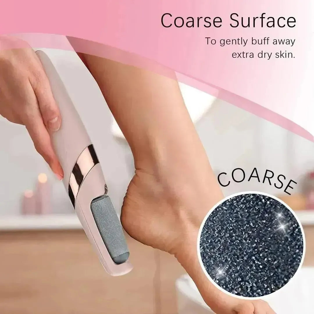 Electric Foot Scrubber with 6 Replacement Rollers-M