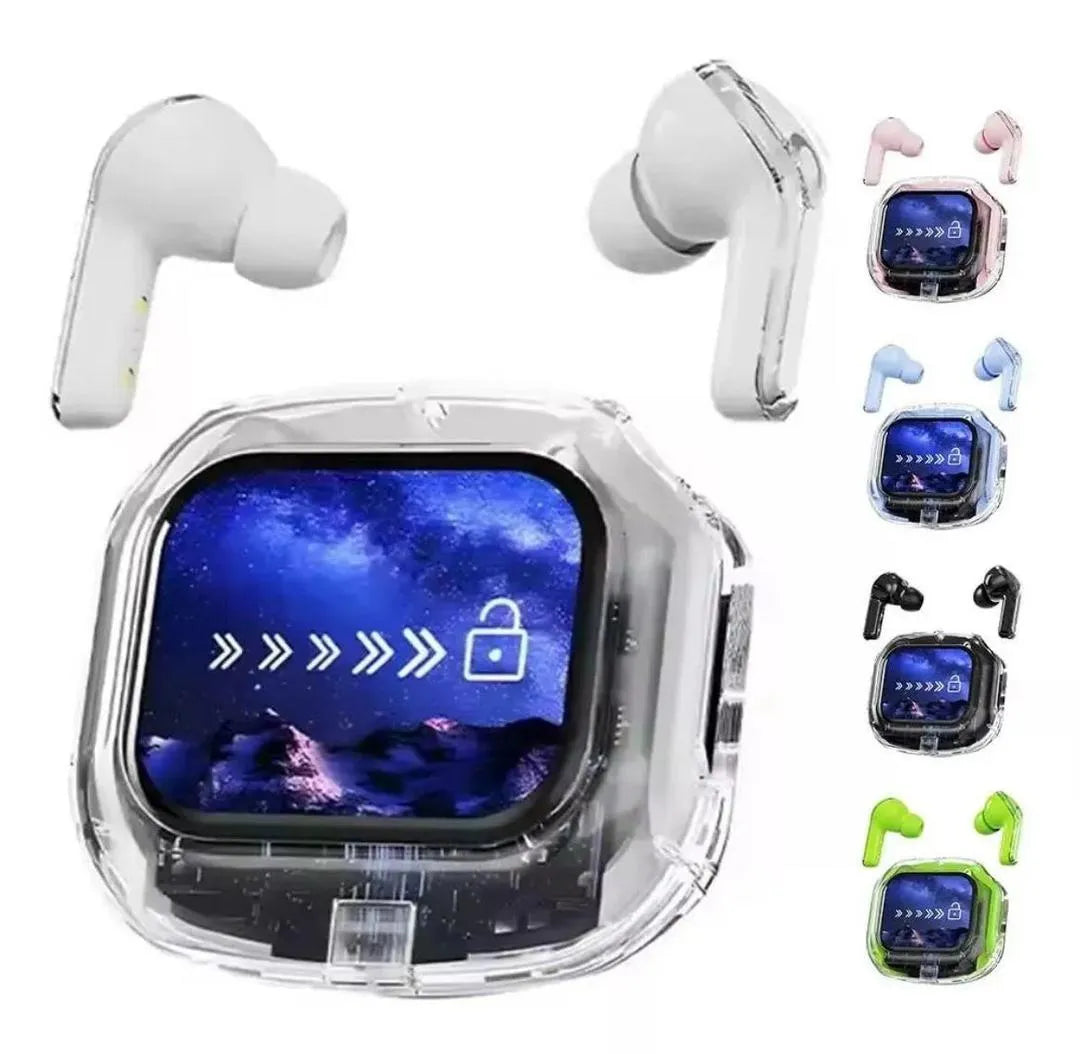 Wireless Transparent Earbuds with Smart Touch Controls-M