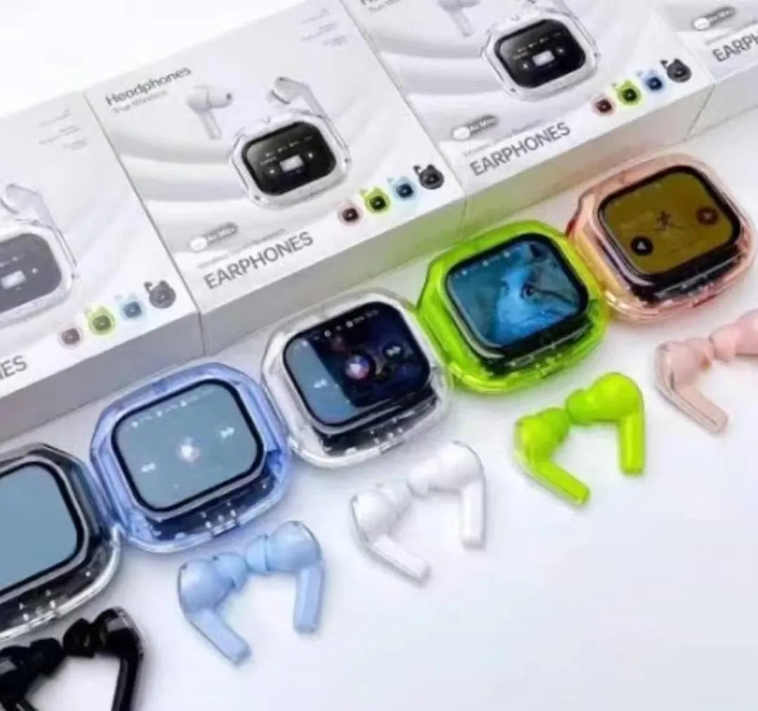 Wireless Transparent Earbuds with Smart Touch Controls-M