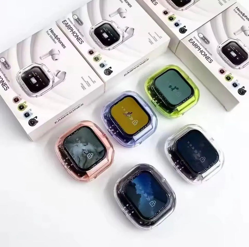 Wireless Transparent Earbuds with Smart Touch Controls-M