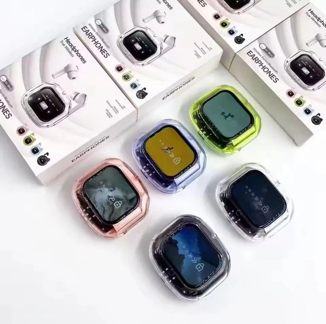 Wireless Transparent Earbuds with Smart Touch Controls-M