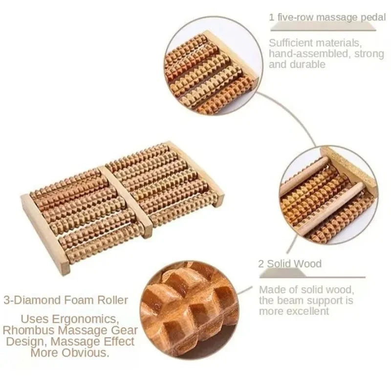 Wooden Foot Massager